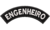 Patch Bordado Tarjeta Meia Lua Engenheiro 10x3,5cm