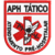 Patch Bordado APH Tático Pré-Hospitalar Caveira 7x6cm branco