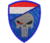 Patch bordado Militar Caveira Justiceiro Holanda 9x7cm