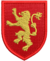 Patch bordado escudo Leão Lannister Game of thrones 7x4,5cm