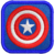 Patch bordado Super-herói Capitão América Vingadores 6cm