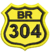 Patch bordado BR-304 5x5cm - comprar online