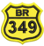 Patch bordado BR-349 5x5cm - comprar online