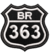 Patch bordado BR-363 5x5cm - comprar online