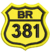 Patch bordado BR-381 5x5cm - comprar online