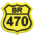 Patch bordado BR-470 5x5cm - comprar online