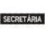 Patch Bordado tarjeta Tarja Secretária 10 x 2,5 cm