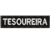 Patch Bordado tarjeta Tarja Tesoureira 10 x 2,5 cm