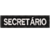 Patch Bordado tarjeta Tarja Secretário 10 x 2,5 cm