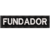 Patch Bordado tarjeta Tarja Fundador 10 x 2,5 cm