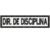 Patch Bordado tarjeta Tarja Diretor de Disciplina 10 x 2,5 cm - comprar online