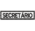 Patch Bordado tarjeta Tarja Secretário 10 x 2,5 cm - comprar online