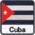 Patch Bordado Bandeira Cuba 7x7cm