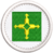 Patch bordado Bandeira Distrito Federal 4x4cm