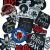 Patch bordado Slash Guitarra Rock Musica banda 7x3,5cm - comprar online