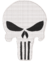 Patch Bordado Justiceiro Caveira Grande costas 22x16cm branc