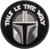 Patch bordado Série The Mandalorian Star Wars 7cm