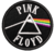 Patch bordado do Pink Floyd com triângulo e faixa colorida