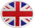 Patch bordado Bandeira Reino Unido 6x5cm oval