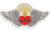 Patch Bordado Sagrado Coração asas 10x5cm