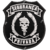 Patch Bordado Segurança Privada Caveira ramos 8x7cm - comprar online