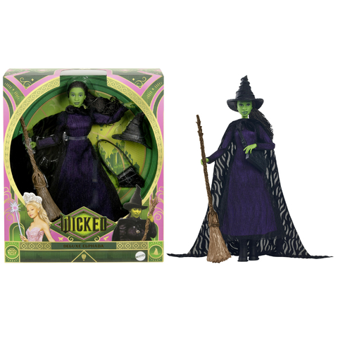 Wicked Deluxe Elphaba Boneca Fashion com Acessórios e Trança