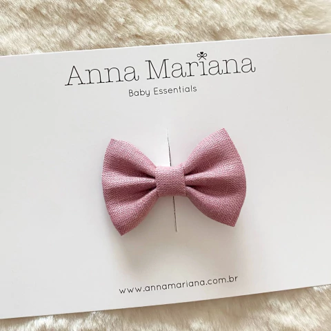 Laço Mariana Linho - Rosa antigo - comprar online