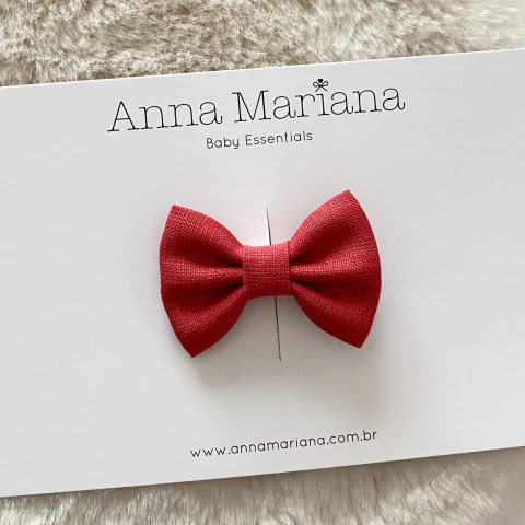 Laço Mariana Linho - Vermelho carmim - comprar online