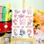 Cartela de adesivos Love