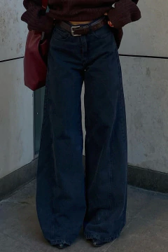 Jeans widel leg full Black - Por Amor a Vos