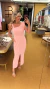Vestido alfaiataria rosa claro - comprar online