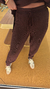 Conjunto em tricot marrom Alice - loja online