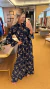 Vestido Chiffon marinho Clarice - comprar online
