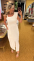 Vestido alfaiataria off white - loja online