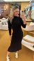 Vestido tricot preto Paloma na internet