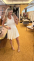 Vestido canelado premium rodado off white - loja online