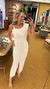 Vestido alfaiataria off white - Bruna Elisa