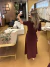 Imagem do Vestido 100% algodão vinho Isis