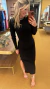 Vestido em tricot preto Lara - comprar online