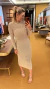 Vestido tricot caqui Paola na internet