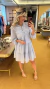 Vestido azul claro boho - loja online