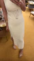 Vestido tricot creme - comprar online