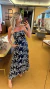 Vestido marinho laise bordado - comprar online