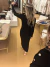 Vestido em tricot preto Lara