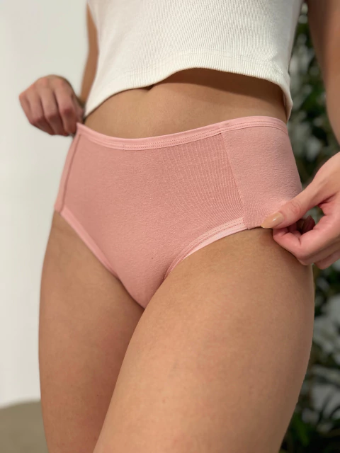 Calcinha Maxxi Confort de Algodão com pala lateral duplo-MM129