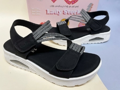 SANDALIAS BAJAS ECO CUERO LADY STORK - comprar online