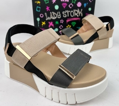 SANDALIAS ALTAS ECO CUERO LADY STORK