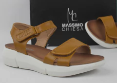 SANDALIAS BAJAS CUERO MASSIMO CHIESA - Step Calzados