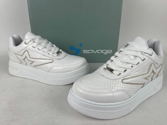 ZAPATILLAS URBANAS CORDONES ECO CUERO SAVAGE - comprar online