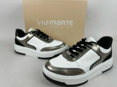 ZAPATILLAS URBANAS CORDONES ECO CUERO VIA MARTE - comprar online